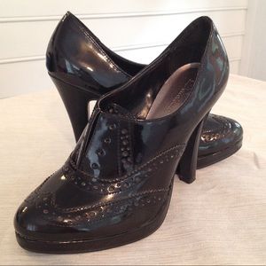 Black Leather Dress Booties